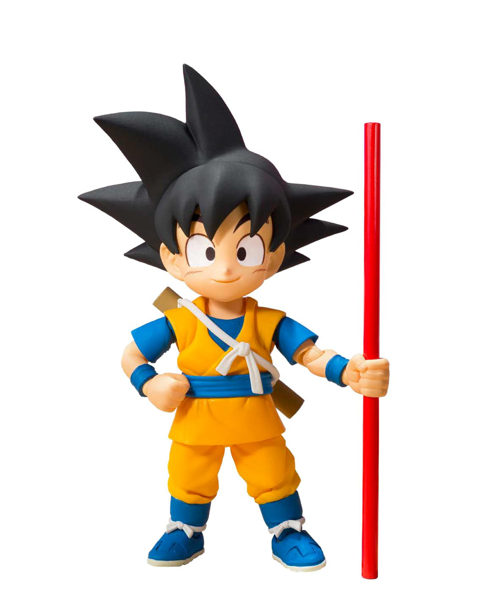 TAMASHII NATIONS Dragon Ball DAIMA Son Goku mini figure front view, display-ready pose