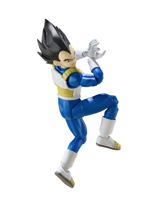 TAMASHII NATIONS Dragon Ball DAIMA Vegeta figure front view for display