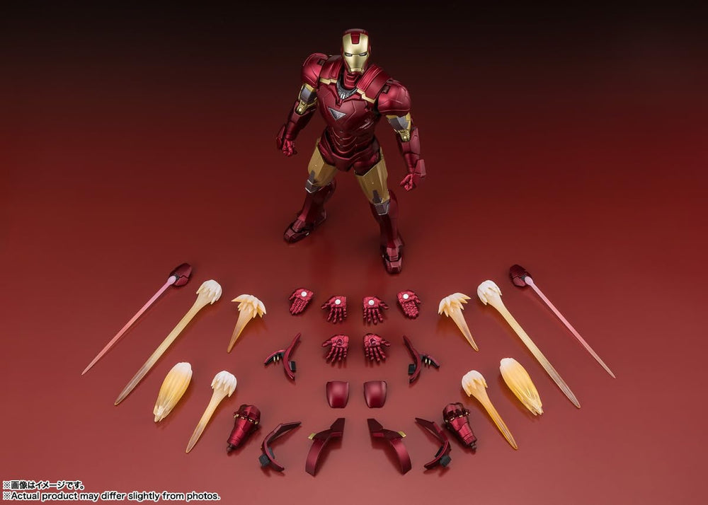 TAMASHII NATIONS Iron Man Mark 6 injection and laser effects for display variety