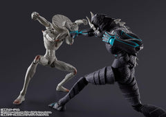 Tamashii Nations Kaiju No. 9 S.H.Figuarts packaging front highlights details.