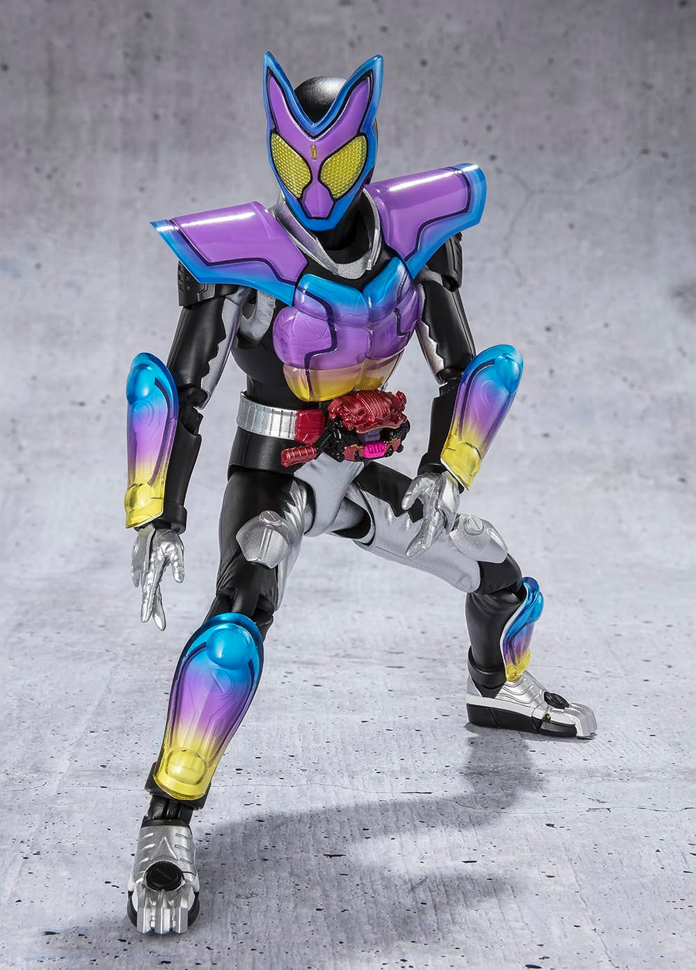 Tamashii Nations Gavv wide joints enable expressive kick poses.