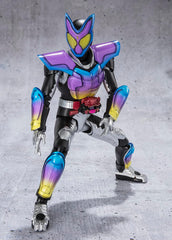 Tamashii Nations Gavv wide joints enable expressive kick poses.
