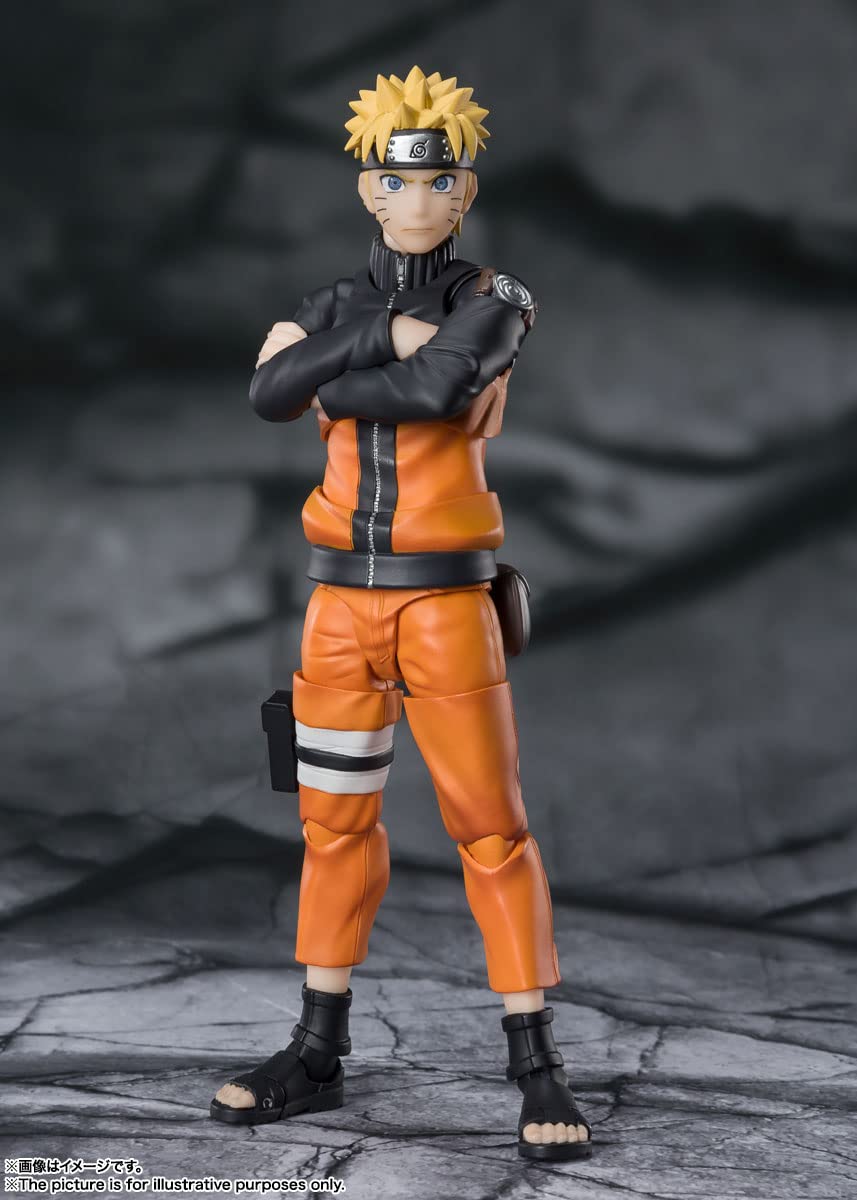 TAMASHII NATIONS Naruto Uzumaki SH Figuarts figure includes kunai accessory for action dioramas