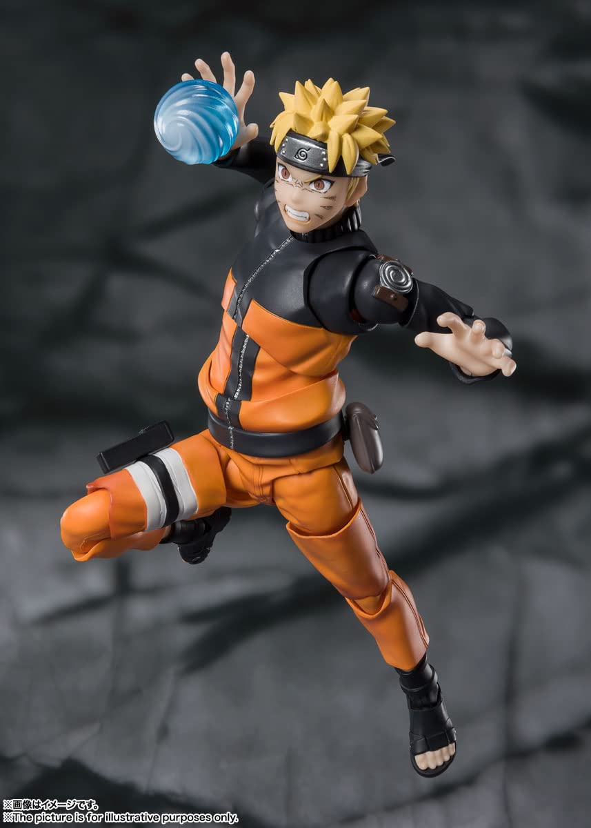 TAMASHII NATIONS Naruto Uzumaki SH Figuarts Rasengan effect accessory enhances display