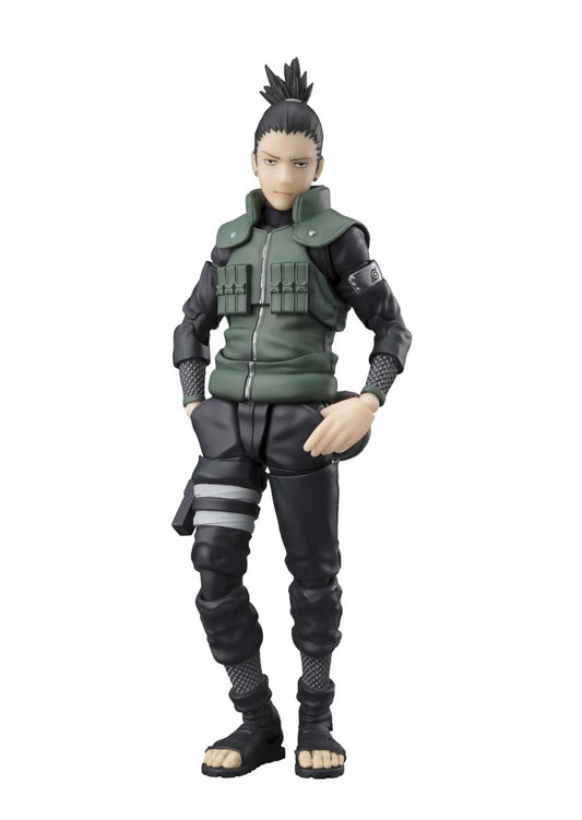 Tamashii Nations Shikamaru Nara figure with face parts for expressive poses.