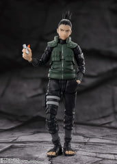 Tamashii Nations Shikamaru Nara pockets-scene part recreates signature pose.