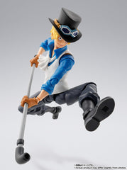 TAMASHII NATIONS Sabo iron pipe prop enhances action scenes.