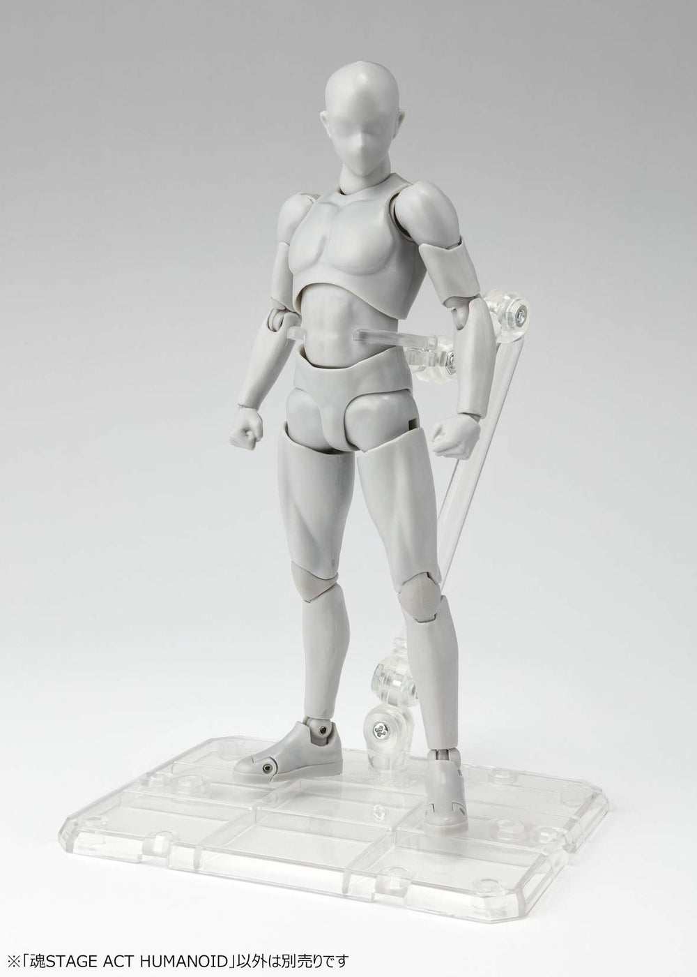 Tamashii Nations Stage Act. 4 figure clips hold accessories or figures securely.