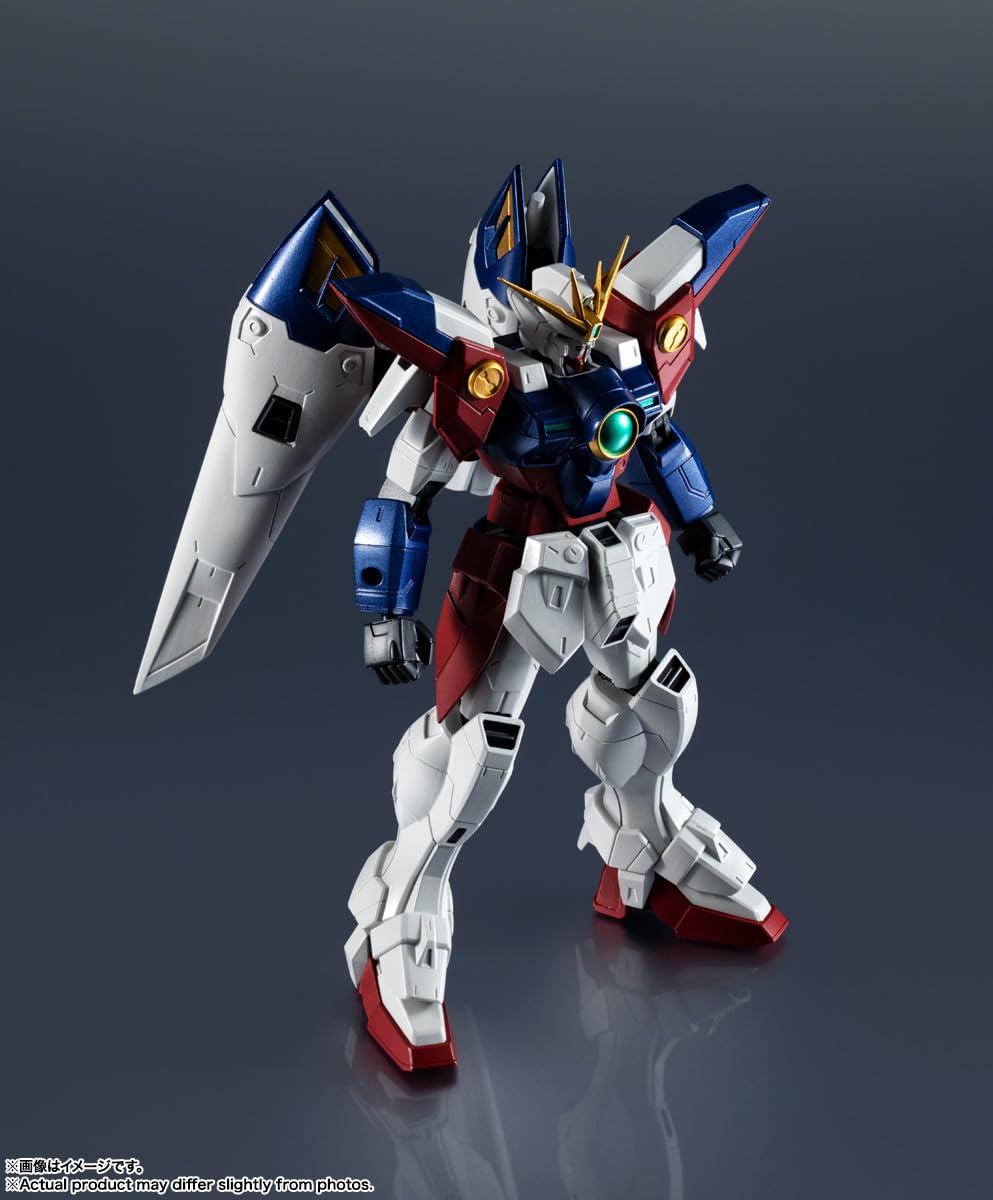 Wing shield accessory demonstrates defensive action poses and display versatility.