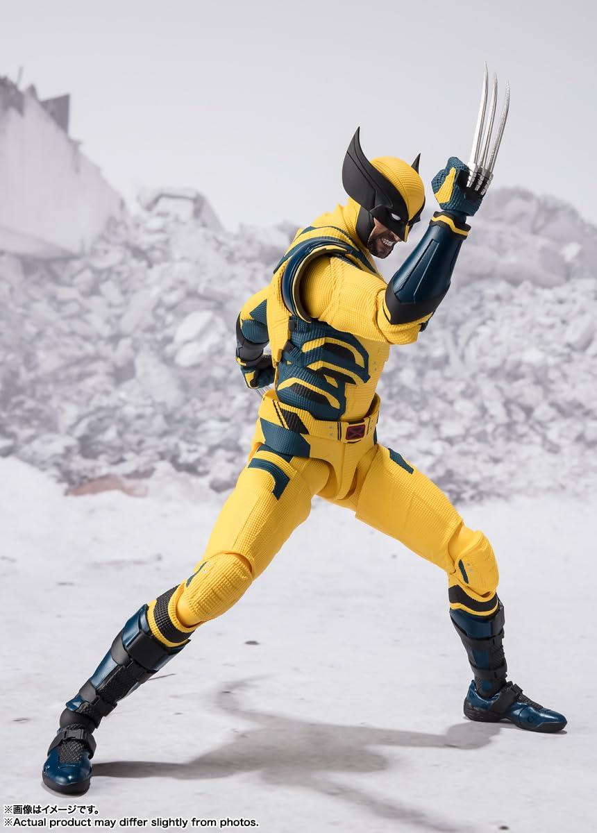 Tamashii Nations Wolverine S.H.Figuarts replacement head parts for expression variety.