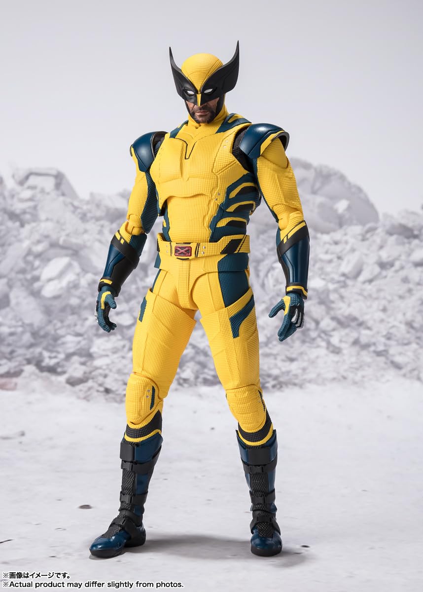 Tamashii Nations Wolverine S.H.Figuarts action pose with claws for dramatic scenes.