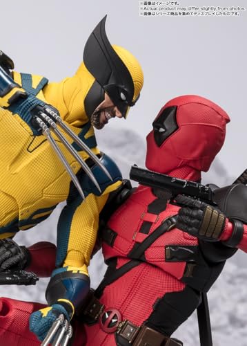 Tamashii Nations Wolverine S.H.Figuarts yellow suit texture for photography.