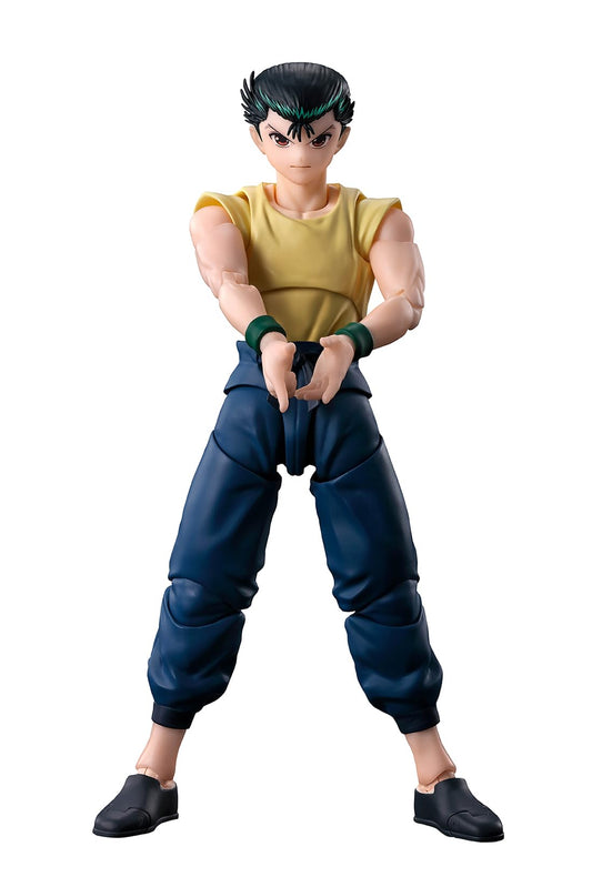 TAMASHII NATIONS Yusuke Urameshi S.H.Figuarts front view for dynamic display.