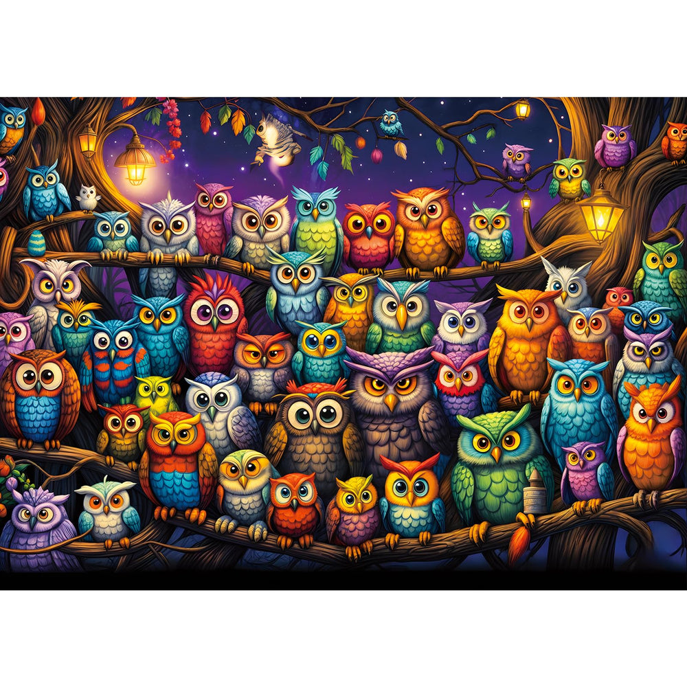 TangComplete Owl Family Puzzle packaging box ideal gift for gatherings
