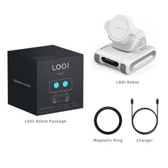 TangibleFuture LOOI 10W wireless charging pad enabling on desk powering