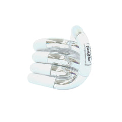 Tangle Palms Metallics steel silver close-up showing smooth motion for focus sessions.