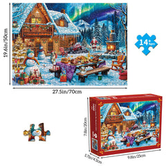 TangMosaic 1000-piece interlock puzzle pieces for a durable, precise solve