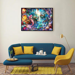 TangMosaic detailed mermaid artwork; vibrant image ready to display.