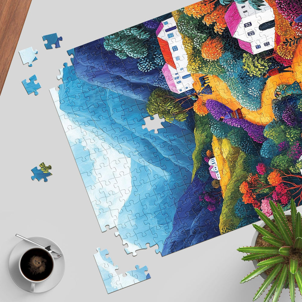 TangMosaic Wild Adventure puzzle on table showing 1000-piece challenge