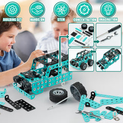 TANMGIN Erector Set authentic off-road details for a realistic build.
