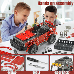 TANMGIN rubber tires and metal body provide authentic rugged look.