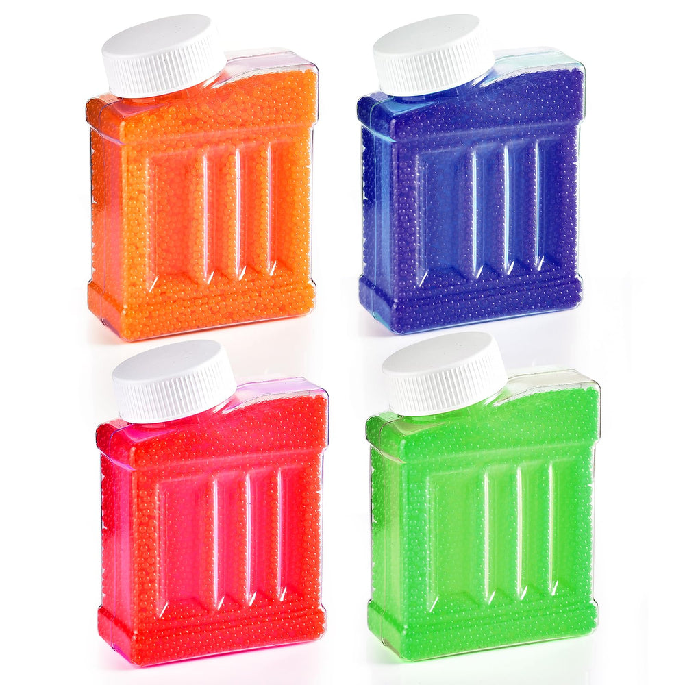TANSAR gel ball blaster ammo refill bottles, four-pack, portable for field games.
