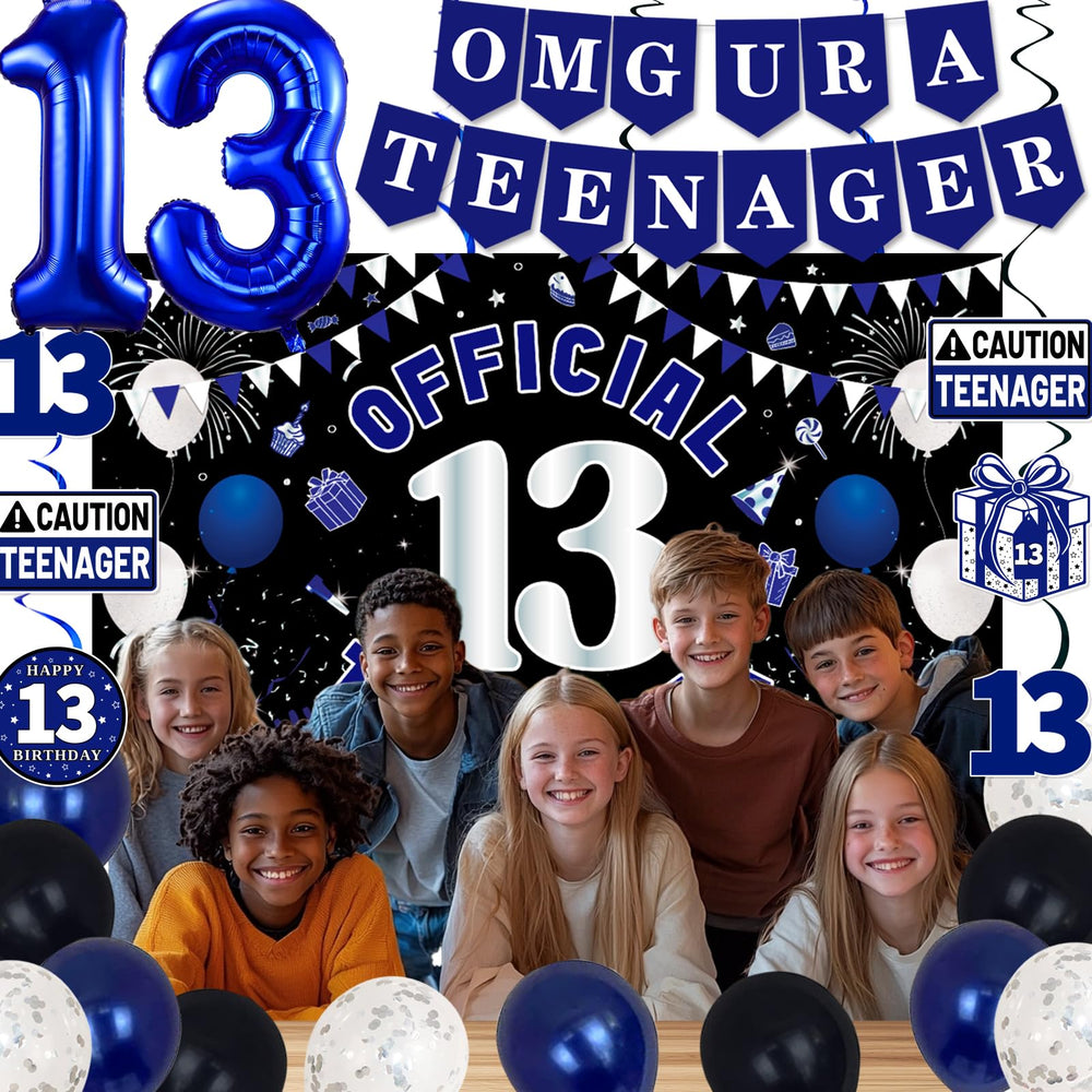 TAOTOSUNE blue foil 13 balloons add shimmer to party decor