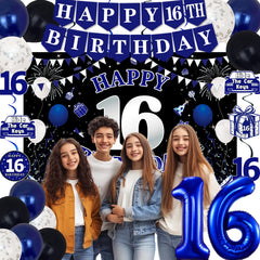 TAOTOSUNE 16th birthday backdrop creates a bold photo backdrop for memories.