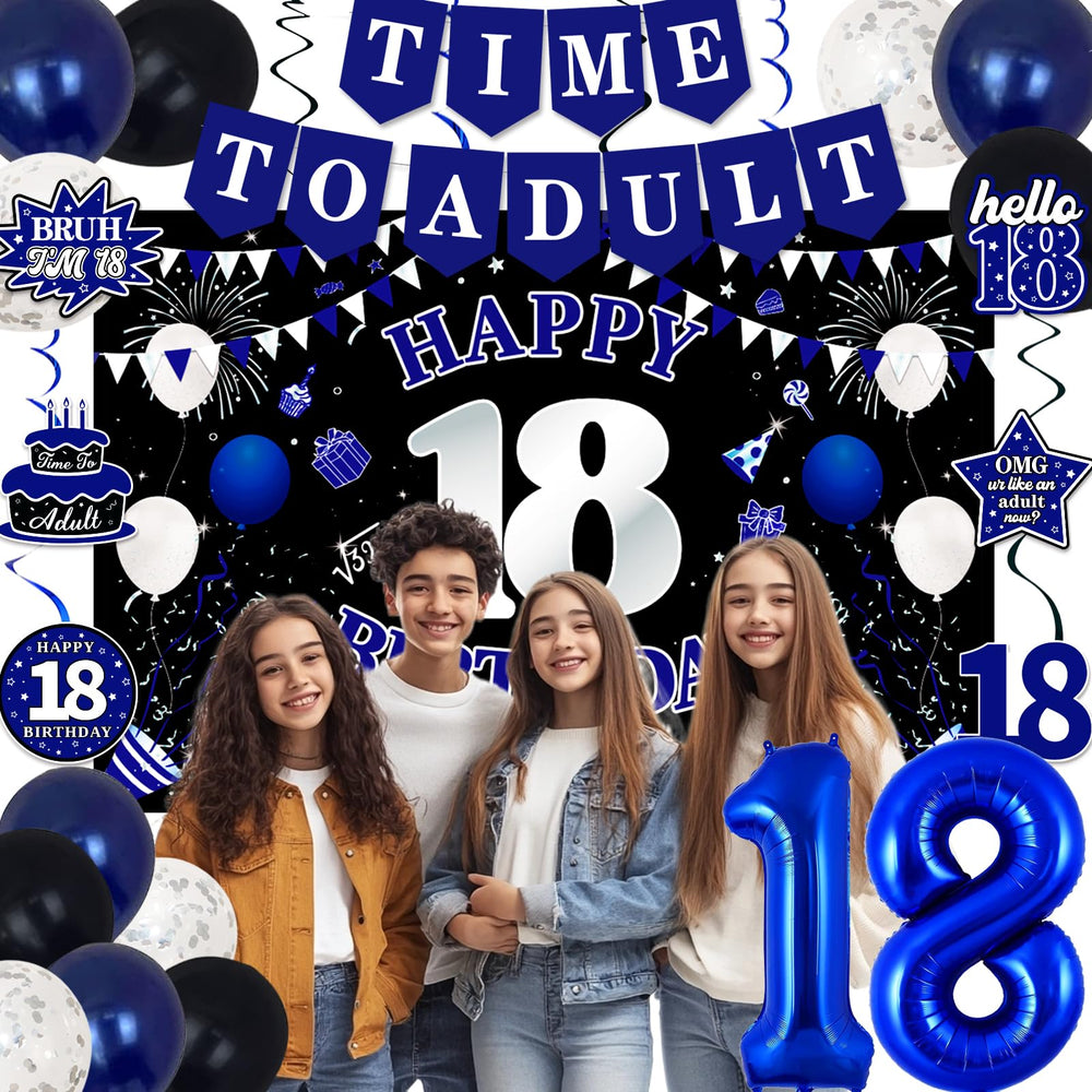 TAOTOSUNE Happy 18th Birthday Backdrop creates an instant photo-ready stage