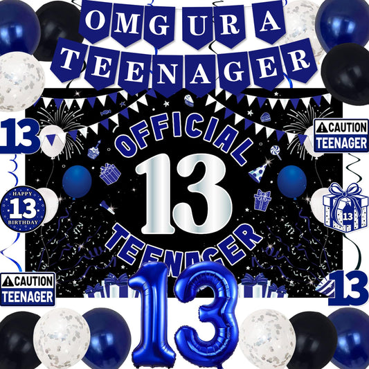 TAOTOSUNE OMG UR A TEENAGER banner as bold teen party backdrop
