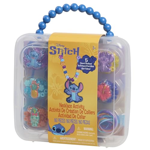Tara Toys Stitch necklace design in progress invites hands-on crafting.