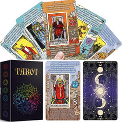 Tarotika classic inspired Major Arcana with elemental backgrounds