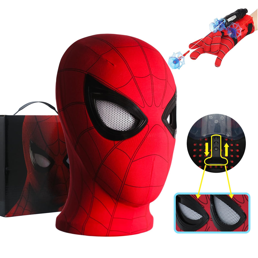 Tarrshiney Spider Hero mask displaying full-face design for dramatic cosplay