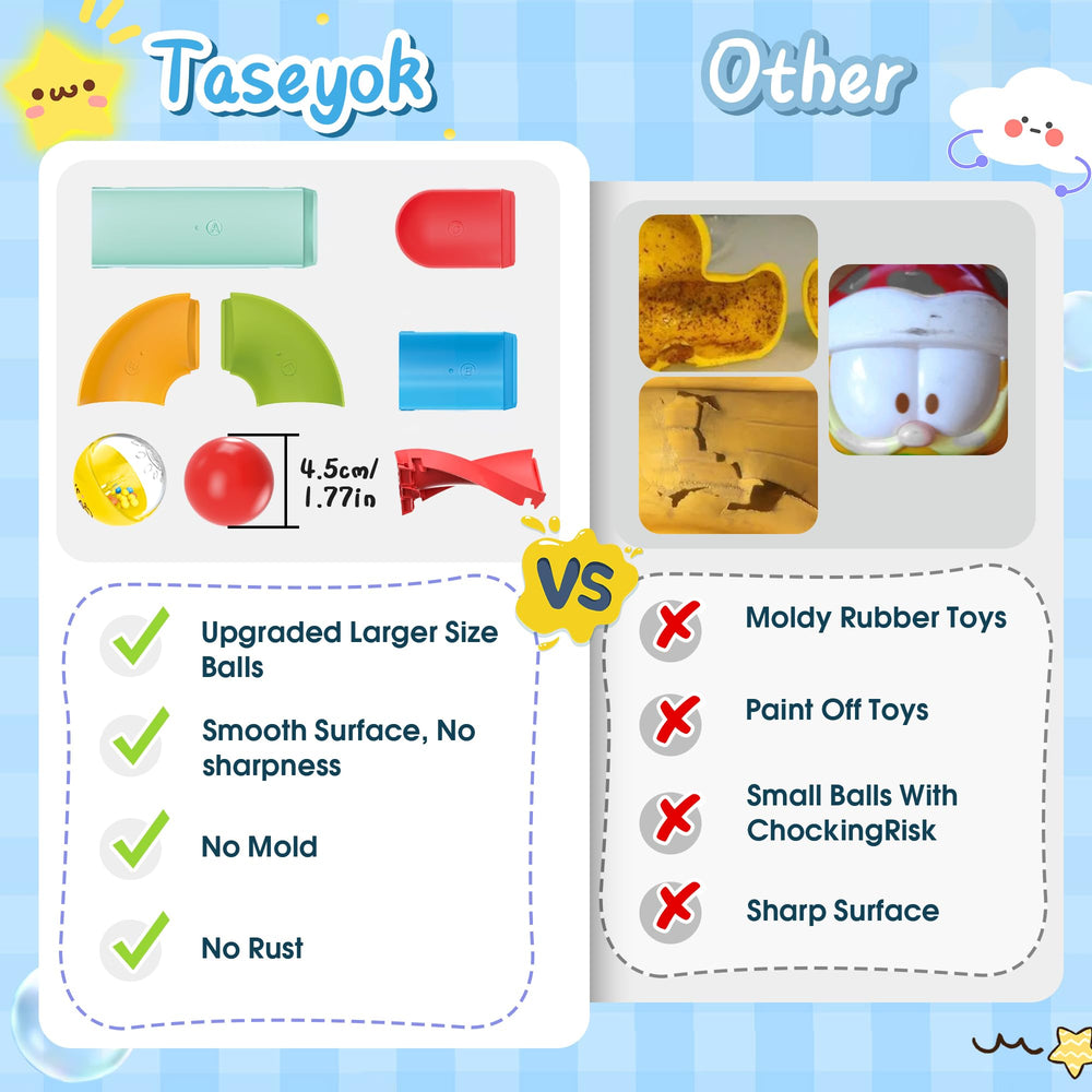 taseyok bath toys suction cups secure to smooth surfaces for versatile use