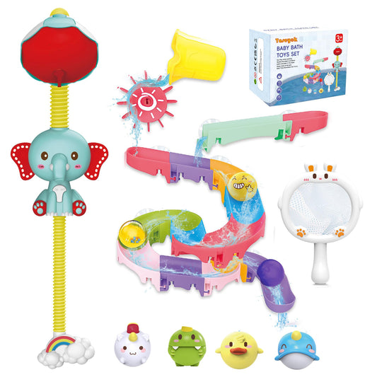 taseyok elephant shower head guides water in multiple directions for playful bath time