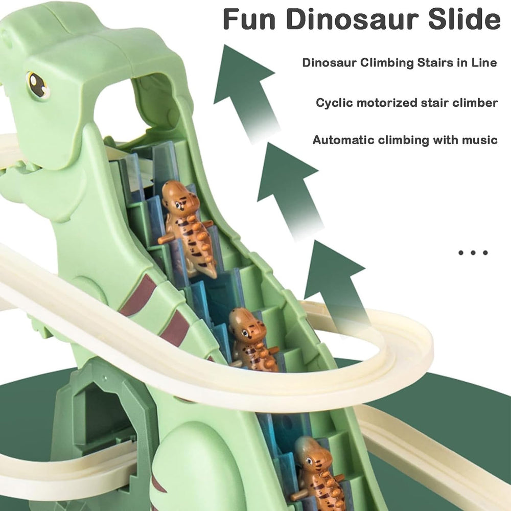 Tasunte electric race track emphasizes fast-paced fun while developing spatial awareness and sequencing.