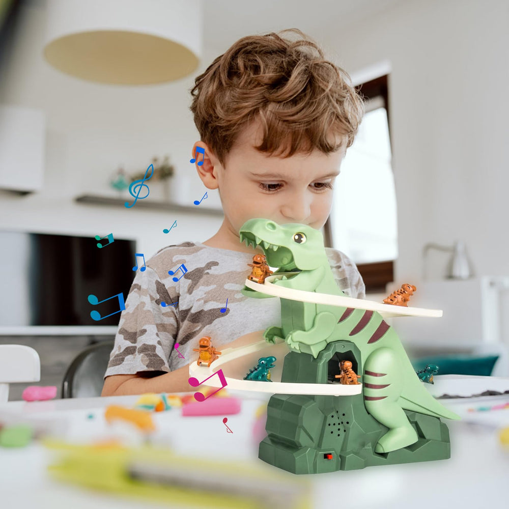Tasunte five dinosaurs set enhances color recognition and imaginative storytelling.