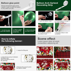Tatuo multicolor balloons brighten any Christmas display.