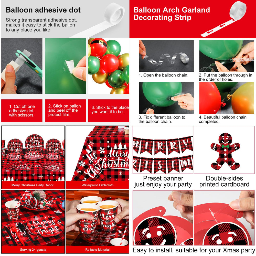Tatuo Merry Christmas banner adds joyful greeting to your spread