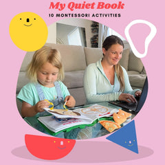 TAVVA My Quiet Book close-up of zipper and snap features for fine motor practice.