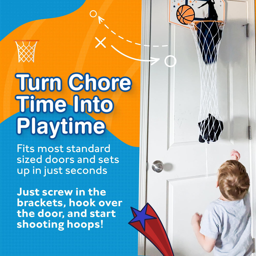 Taylor Toy kids room basketball hamper brightens chores and encourages neatness