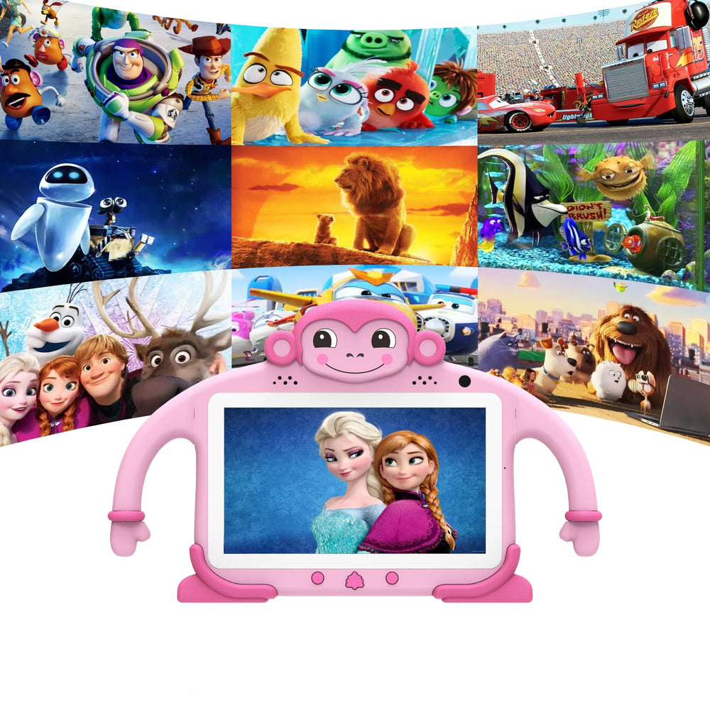 Tbltaca Kids Tablet with case highlights secure, kid-friendly protection on the go.
