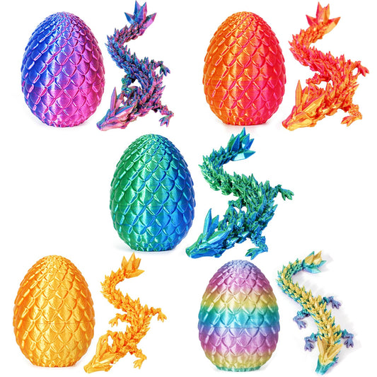 TBOLINE dragon egg articulated crystal figure for desk fidgeting and focus