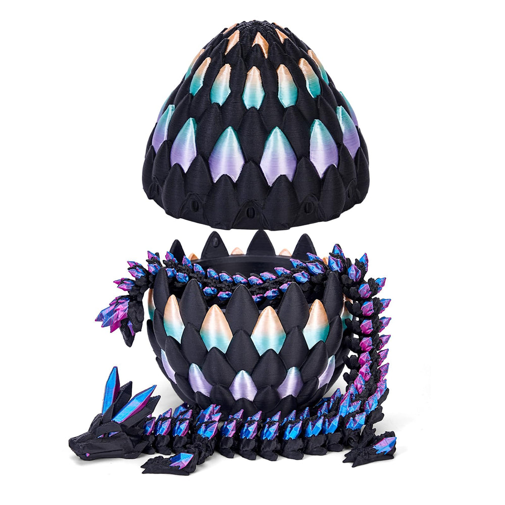 TBOLINE dragon egg with articulated dragon in vibrant colors for display and collection.