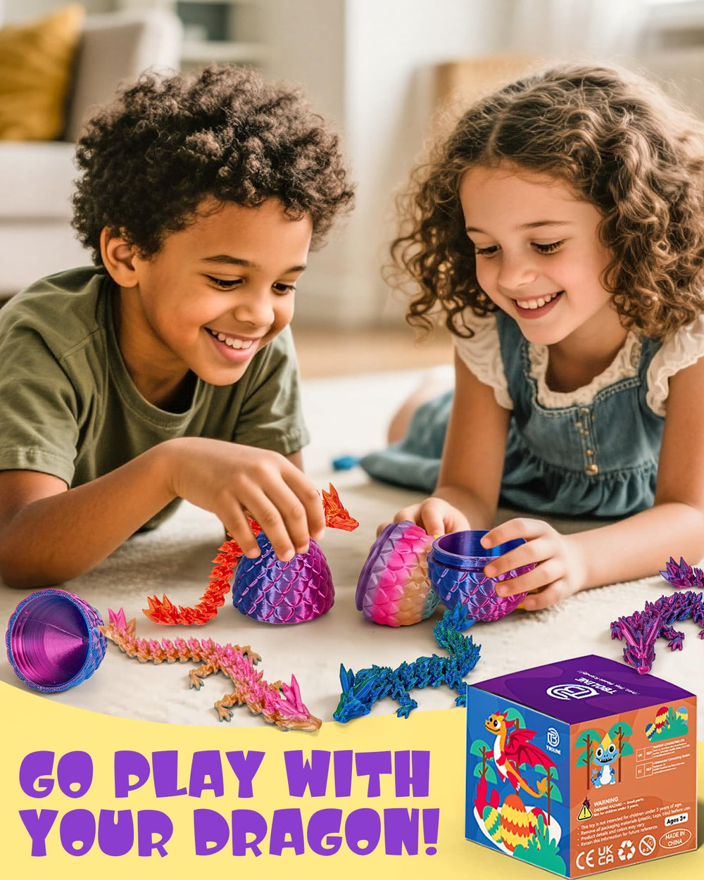 TBOLINE dragon egg bendable piece supports calming hands