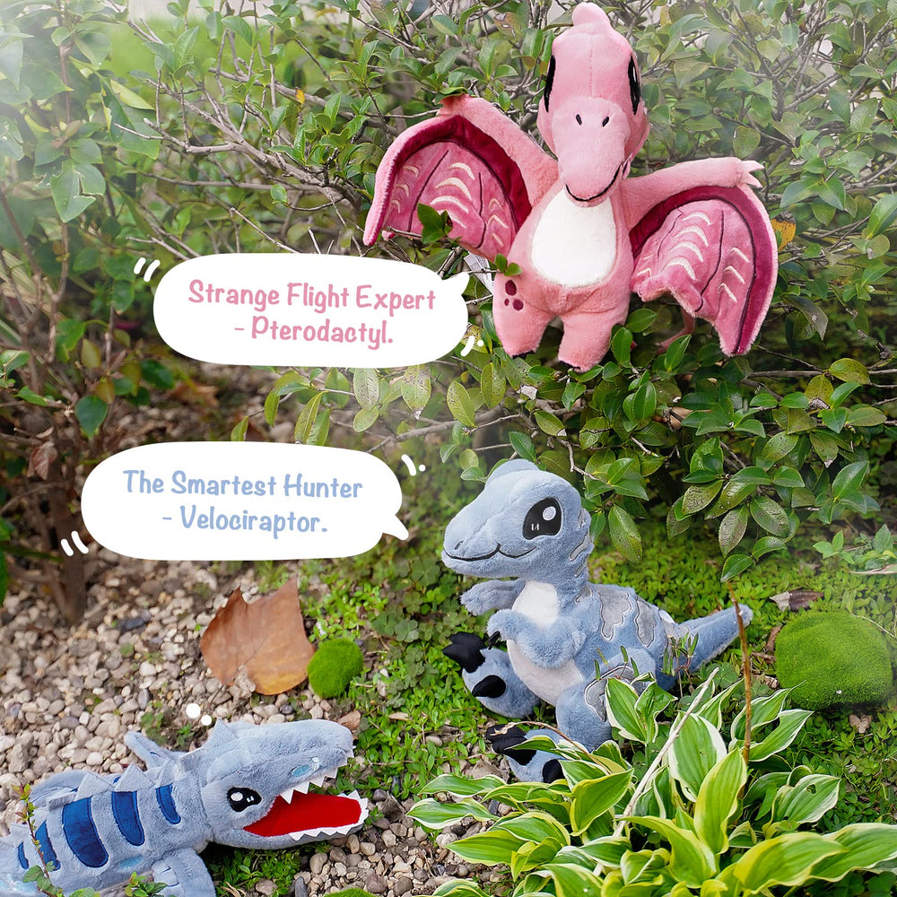 TCBunny pink dinosaur plush makes a gift ready present