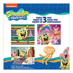 Puzzles encourage problem solving through imaginative play with SpongeBob