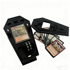 TCGADVN coffin deck box with built-in dice tray for organized play
