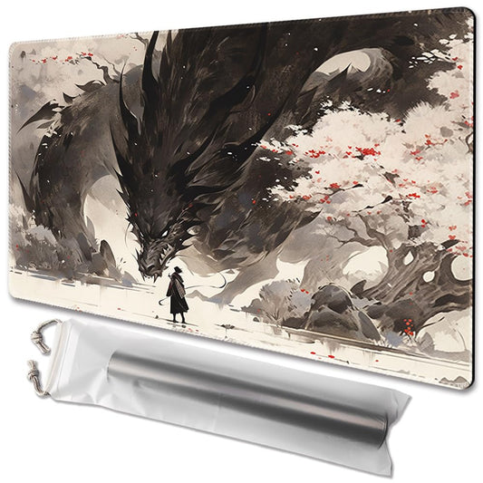 TCGMAT Shadow Dragon Playmat front design for immersive MTG battles