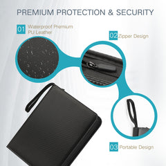 TCGUARD binder interior shows soft velvet lining protecting cards